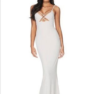 Nookie your highness maxi gown nude